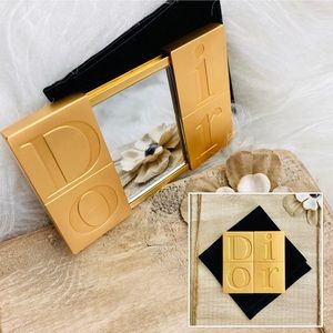 Christian Dior Vintage Gold Compact Mirror